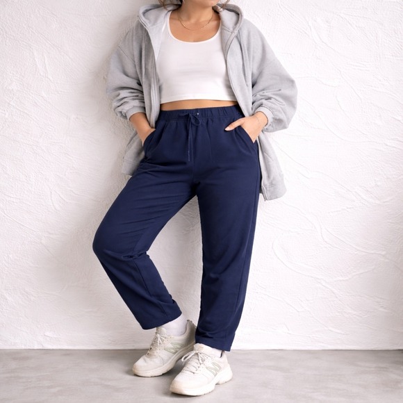 Old Navy Pants - Old Navy Billie High Rise Relaxed Pants XL Navy NWT Comfort Core